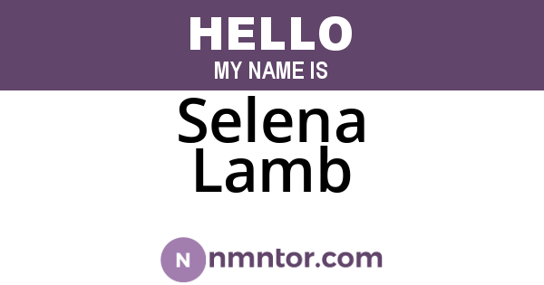 Selena Lamb