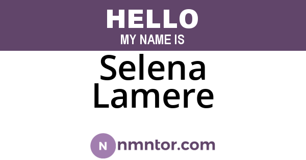 Selena Lamere