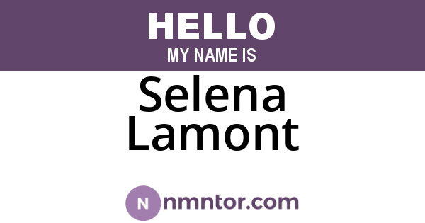 Selena Lamont