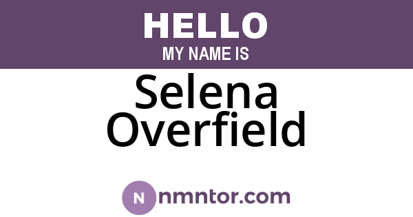 Selena Overfield
