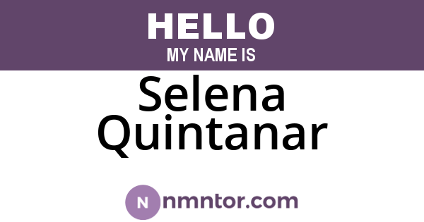 Selena Quintanar