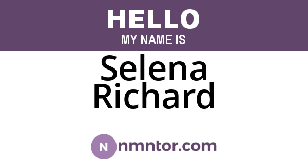 Selena Richard