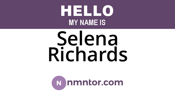 Selena Richards