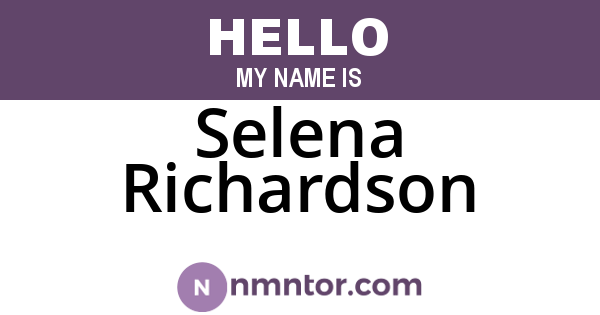 Selena Richardson