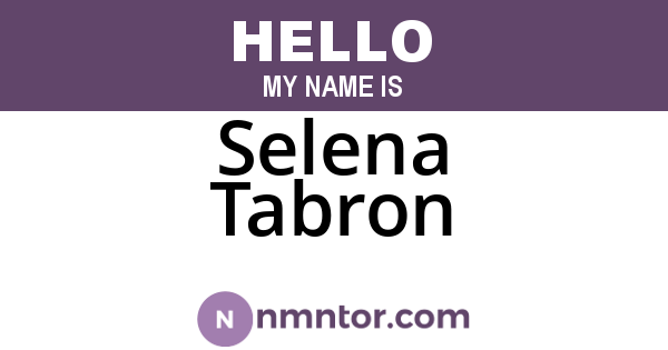 Selena Tabron
