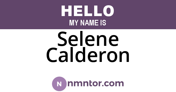Selene Calderon