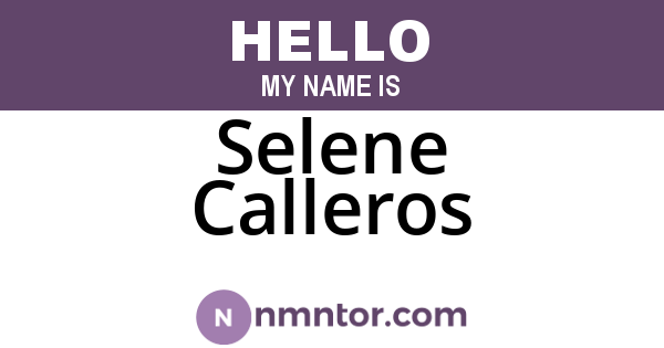 Selene Calleros