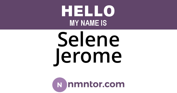 Selene Jerome