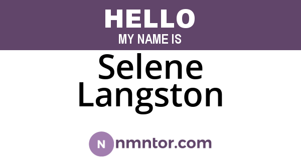 Selene Langston