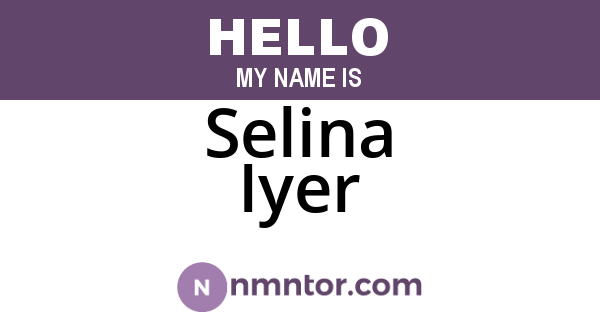 Selina Iyer