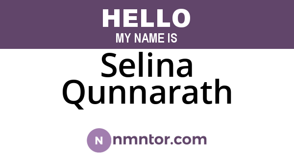 Selina Qunnarath