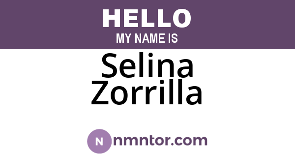 Selina Zorrilla