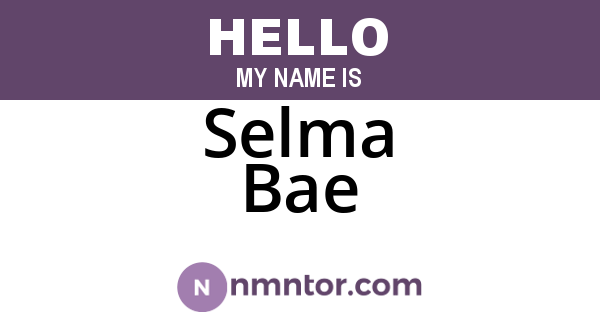 Selma Bae