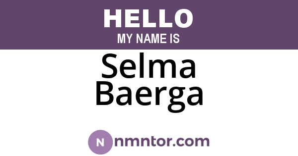 Selma Baerga