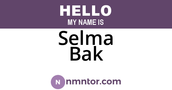 Selma Bak