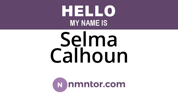 Selma Calhoun
