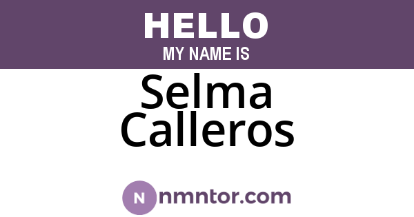 Selma Calleros