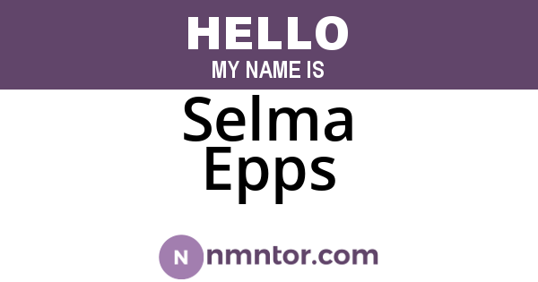 Selma Epps