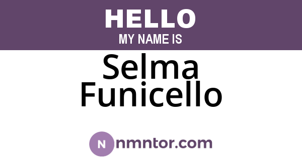 Selma Funicello