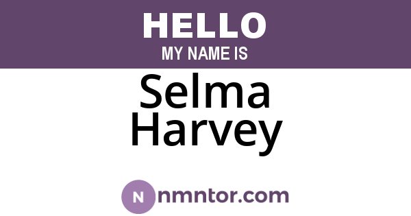 Selma Harvey