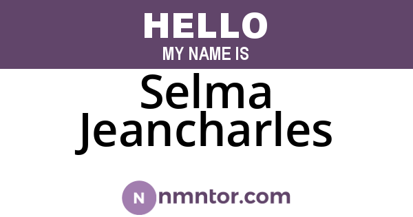 Selma Jeancharles