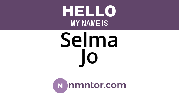 Selma Jo