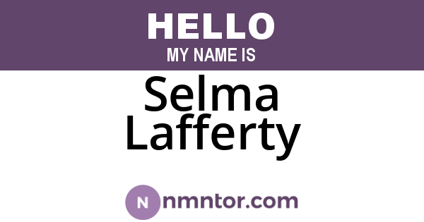 Selma Lafferty