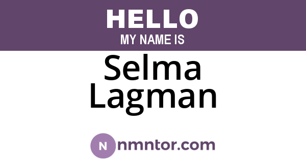 Selma Lagman