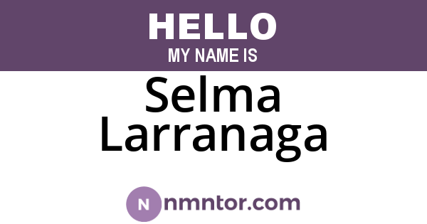 Selma Larranaga