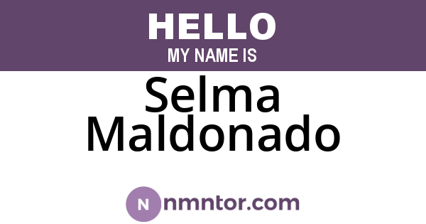 Selma Maldonado