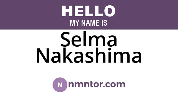 Selma Nakashima