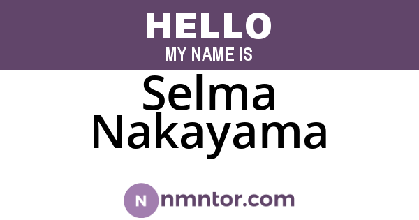 Selma Nakayama