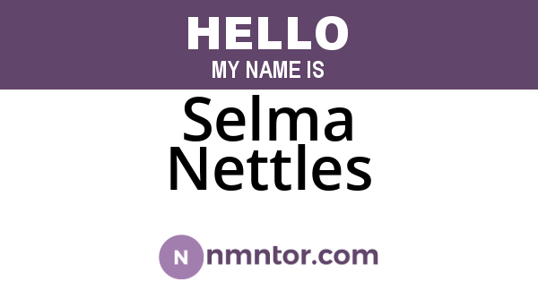 Selma Nettles