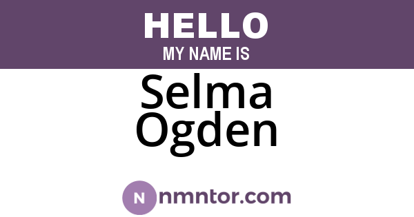 Selma Ogden