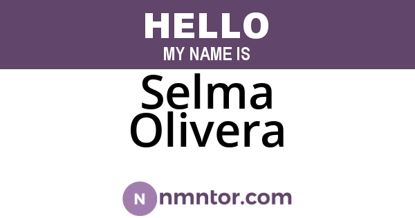 Selma Olivera