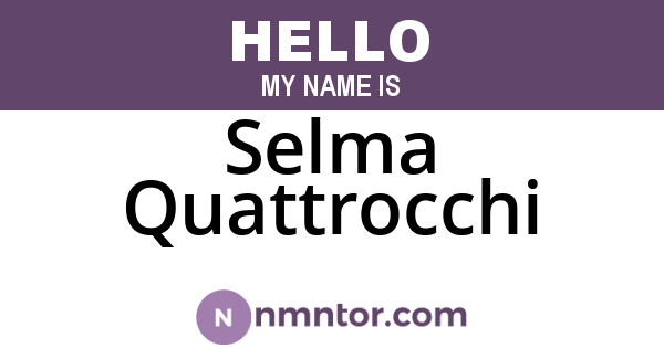 Selma Quattrocchi