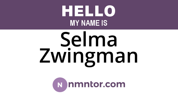 Selma Zwingman