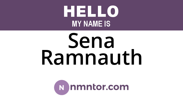 Sena Ramnauth