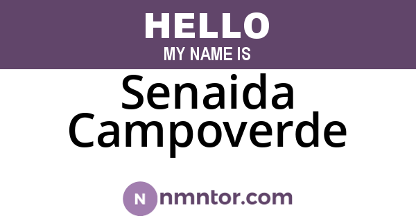 Senaida Campoverde