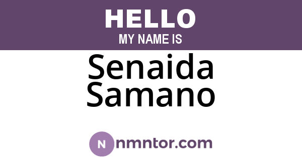 Senaida Samano