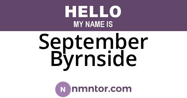 September Byrnside