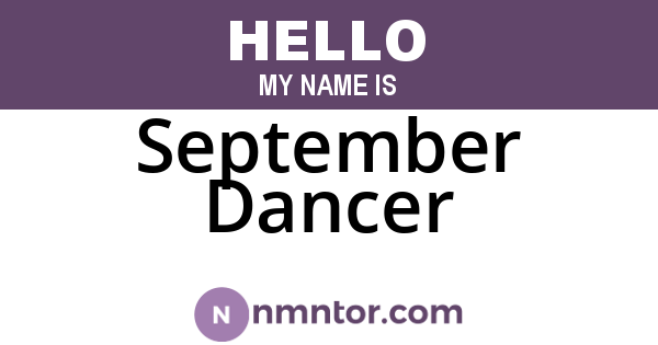September Dancer