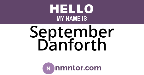 September Danforth