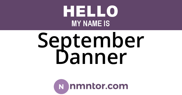 September Danner