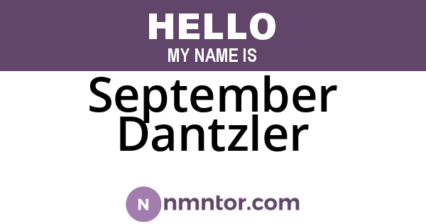 September Dantzler