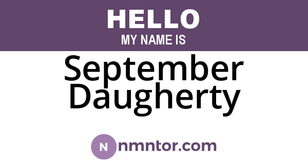 September Daugherty