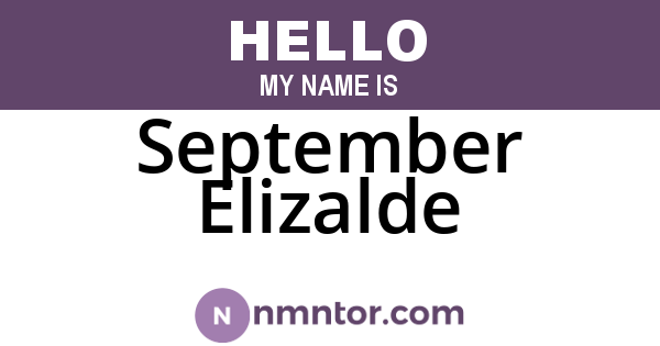 September Elizalde