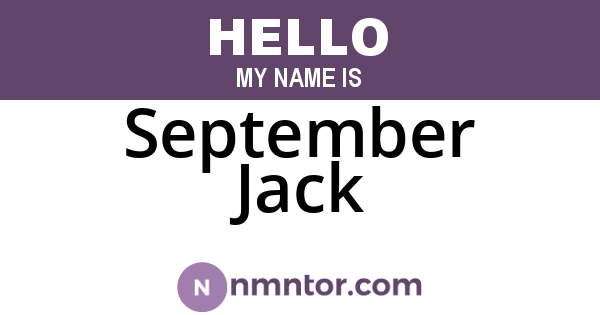 September Jack