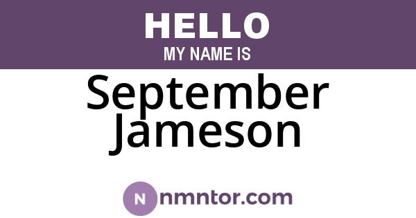 September Jameson