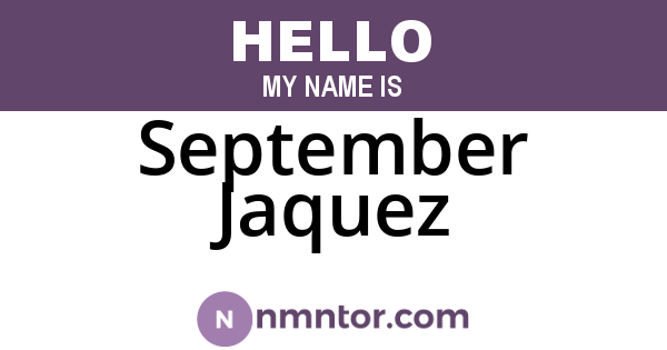 September Jaquez